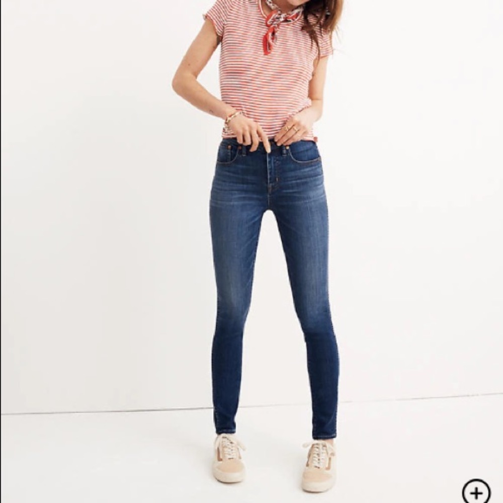 Madewell 10” high-rise skinny jeans